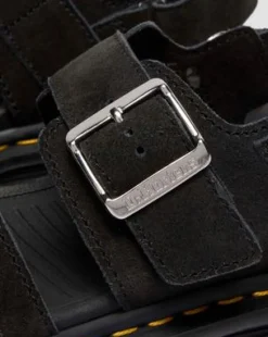 Zebzag Suède Sandalen in Zwart