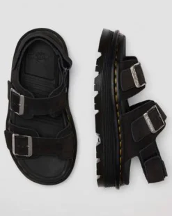 Zebzag Suède Sandalen in Zwart