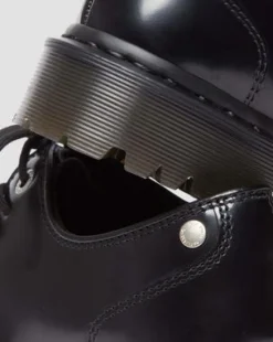 Zeffir Hair-On Leren Bex Schoenen met Drie Veterogen in Zwart