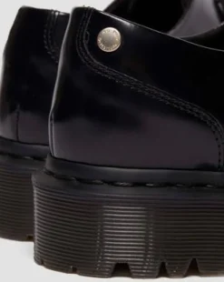 Zeffir Leren Bex Schoenen met Vijf Veterogen in Zwart